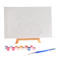 Картина по номерам на холсте с подрамником &laquo;Малыш Корги&raquo; 20х30 см