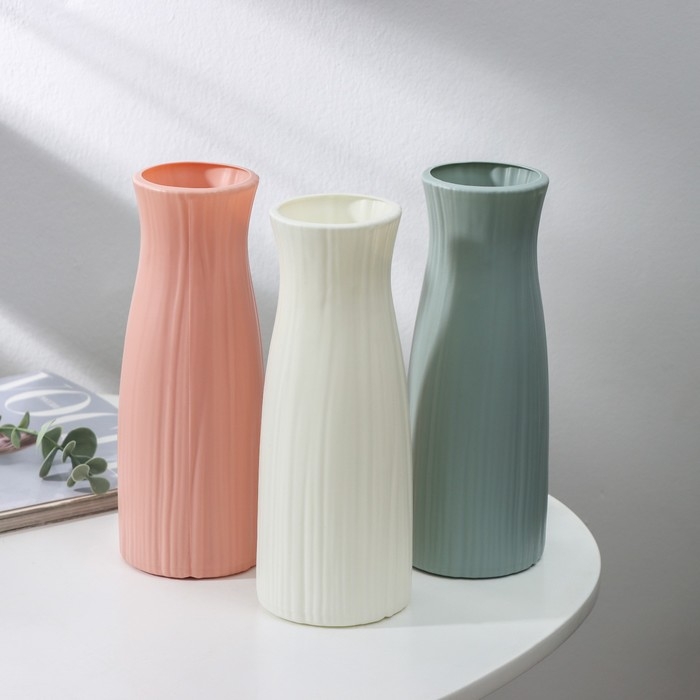 Ваза для цветов, 7,5×20,5 см, 650 мл, цвет МИКС Ваза для цветов, 7,5×20,5 см, 650 мл, цвет МИКС