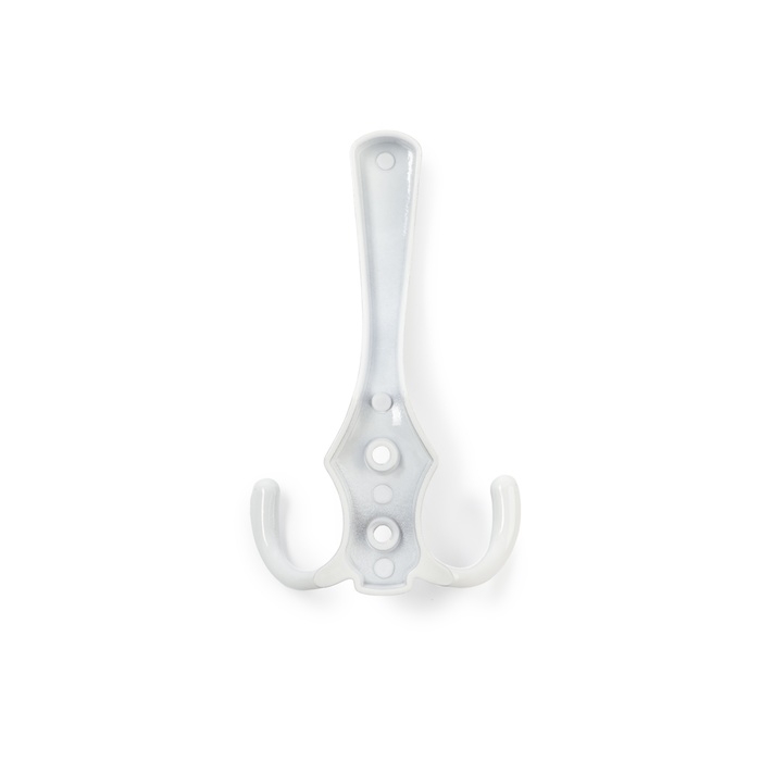 Крючок мебельный ТУНДРА TKT004, трехрожковый, белый Крючок мебельный ТУНДРА TKT004, трехрожковый, белый