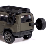 Машина металлическая &laquo;Ситикар&raquo;, инерционная, 1:32, открываются двери, световые и звуковые эффекты, цвет хаки