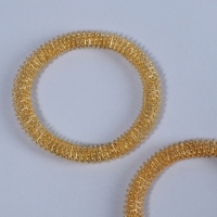 Массажёры для рук, d = 5,5 × 0,8 см, набор - 2 шт, цвет золотистый Массажёры для рук, d = 5,5 × 0,8 см, набор - 2 шт, цвет золотистый