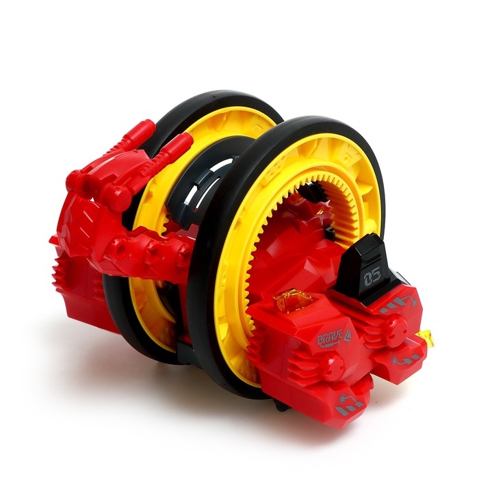 Машинка-перевёртыш &laquo;Скорпион&raquo;, работает от аккумулятора, цвет красный