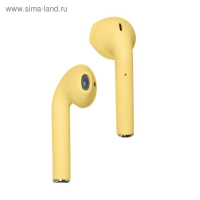 Наушники беспроводные Luazon i12, TWS, BT 5.0, 35/300 мАч, сенсор, матовые, жёлтые Наушники беспроводные Luazon i12, TWS, BT 5.0, 35/300 мАч, сенсор, матовые, жёлтые