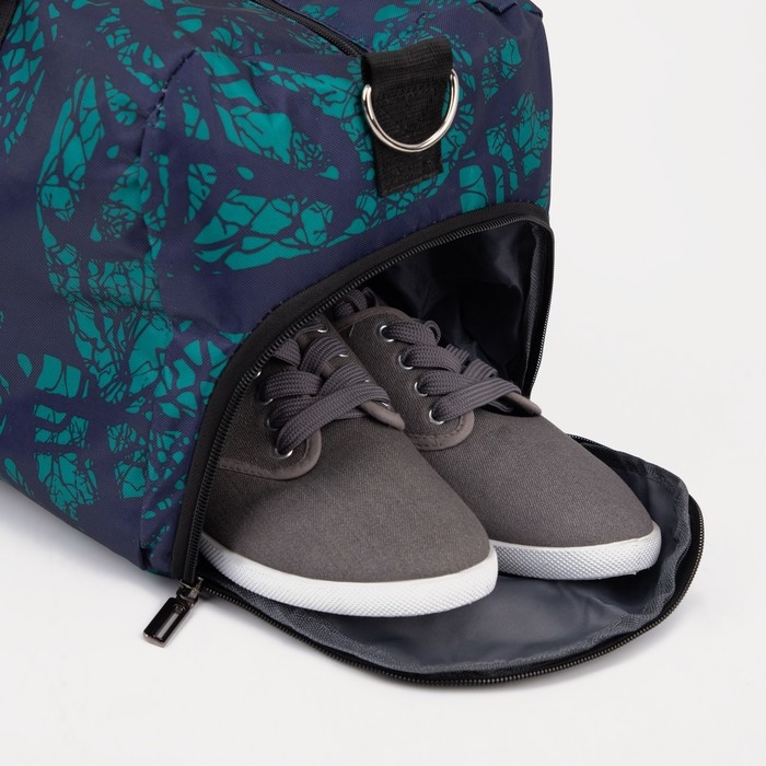 Сумка спортивная на молнии, наружный карман, средний размер, цвет бирюзовый Сумка спортивная на молнии, наружный карман, средний размер, цвет бирюзовый