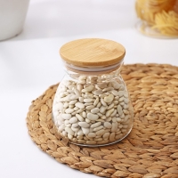 Банка стеклянная для сыпучих продуктов с бамбуковой крышкой «Бамбук», 650 мл, 11×12 см Банка стеклянная для сыпучих продуктов с бамбуковой крышкой «Бамбук», 650 мл, 11×12 см