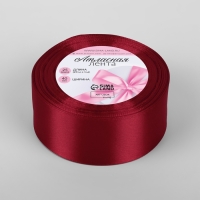 Лента атласная, 40 мм &times; 23 &plusmn; 1 м, цвет глубокий красный №33