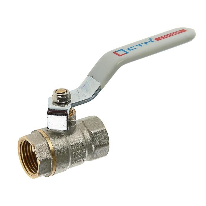 Кран шаровой Кран шаровой "СТМ" Стандарт, PN40, внутренняя/внутренняя резьба 1/2", рычаг