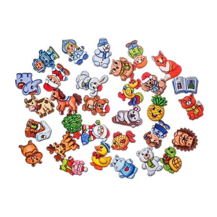 Коврик-пазл &laquo;Адвент-календарь. Снеговик&raquo;