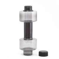 Бутылка для воды, 500 мл, "Гантель", 22.5 х 8 см, чёрная Бутылка для воды, 500 мл, "Гантель", 22.5 х 8 см, чёрная