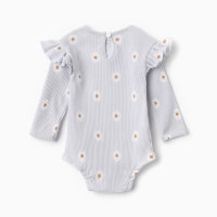 Боди с дл. рукавом Крошка Я Ромашка, рост 86-92 см, серый Боди с дл. рукавом Крошка Я Ромашка, рост 86-92 см, серый