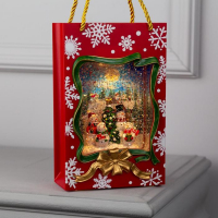 Светодиодная фигура «Подарочный пакет» 15 × 23 × 7 см, пластик, батарейки ААх3 (не в комплекте), USB, свечение тёплое белое Светодиодная фигура «Подарочный пакет» 15 × 23 × 7 см, пластик, батарейки ААх3 (не в комплекте), USB, свечение тёплое белое