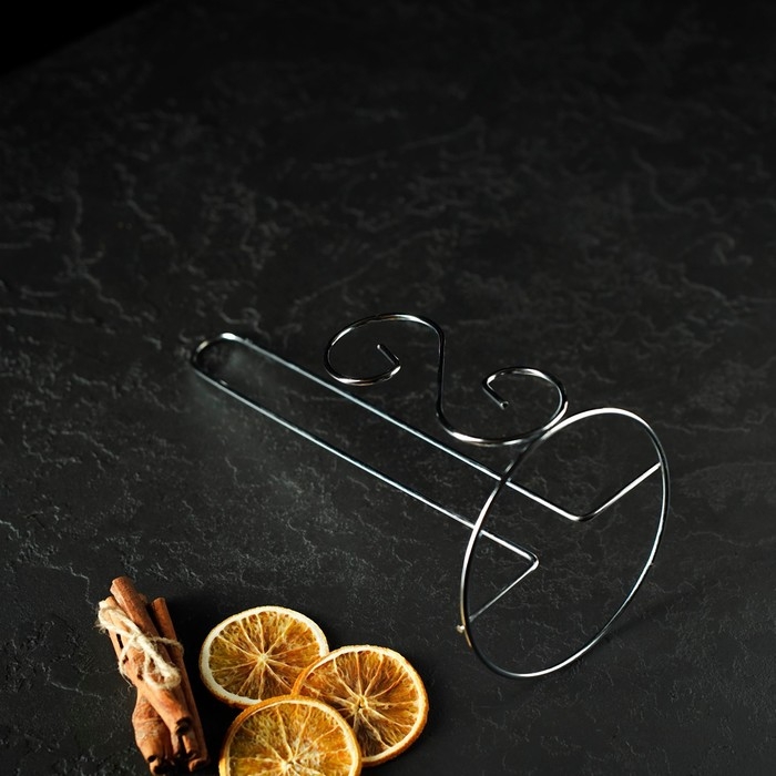 Держатель для бумажных полотенец Доляна, 13,4&times;13, 4&times;28 см, цвет хром