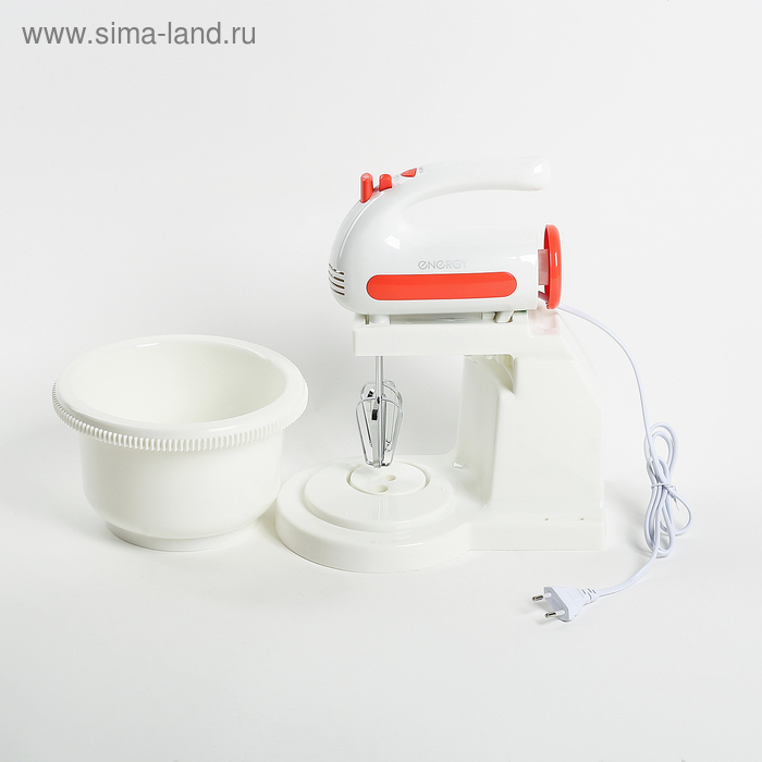 Миксер ENERGY EN-273, стационарный, 200 Вт, 1.5 л, 5 скоростей, бело-красный Миксер ENERGY EN-273, стационарный, 200 Вт, 1.5 л, 5 скоростей, бело-красный