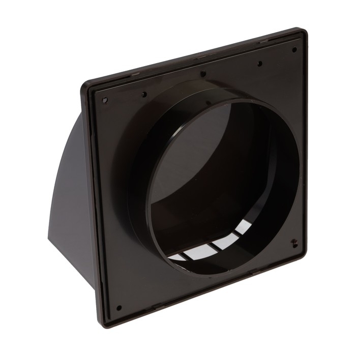 Выход стенной "ВИЕНТО" 125ВСП, 170 х 170 мм, d=125 мм, с обратным клапаном, коричневый