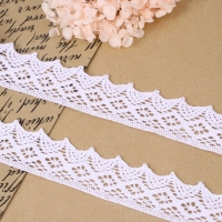 Кружево вязаное, 40 мм &times; 10 &plusmn; 1 м, цвет белый