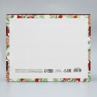 Коробка подарочная новогодняя складная &laquo;Новогодняя акварель&raquo;, 27 х 21 х 9 см, Новый год