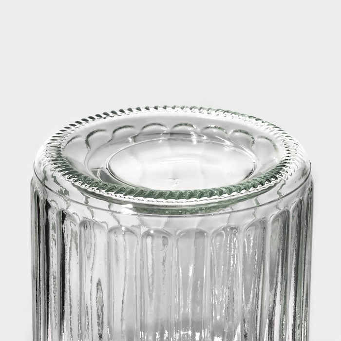 Банка стеклянная для сыпучих продуктов Доляна &laquo;Лада&raquo;, 250 мл, 7,5&times;12 см