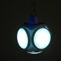 Фонарь кемпинговый аккумуляторный, 30 Вт, 2200 мАч, солнечная батарея, 11 х 13.5 см, USB Фонарь кемпинговый аккумуляторный, 30 Вт, 2200 мАч, солнечная батарея, 11 х 13.5 см, USB