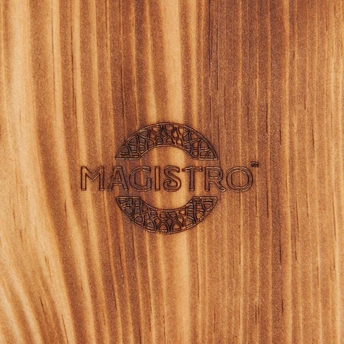 Поднос из натурального кедра Magistro, 35&times;2,8 см, цвет шоколадный