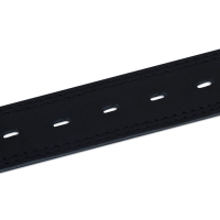 Ошейник кожаный двухслойный на замше, 3,5 см, ОШ 41-51 см, черный Ошейник кожаный двухслойный на замше, 3,5 см, ОШ 41-51 см, черный