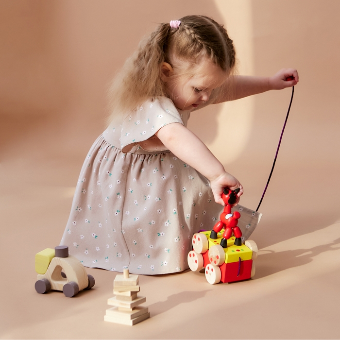 Платье детское Крошка Я "Цветы", р. 92-98, бежевый