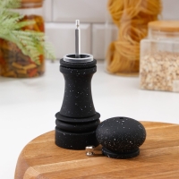 Мельница для специй Доляна «Зефир», 16×5,5 см, керамический механизим, цвет чёрное дерево Мельница для специй Доляна «Зефир», 16×5,5 см, керамический механизим, цвет чёрное дерево