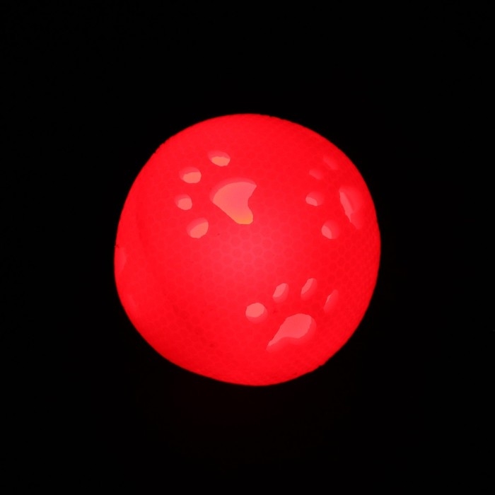 Мячик с лапками светящийся, 7 см, розовый/белый Мячик с лапками светящийся, 7 см, розовый/белый