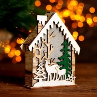 Световой декор настольный «Домики» 12,5 см, МИКС Световой декор настольный «Домики» 12,5 см, МИКС