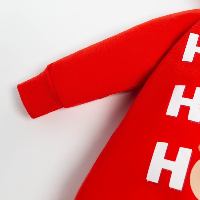 Комбинезон с капюшоном Крошка Я &laquo;Новогодние зверята&raquo;, рост 80-86 см, цвет красный