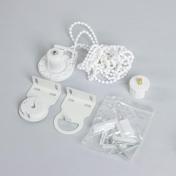 Штора рулонная &laquo;Тропики&raquo;, блэкаут, 120&times;200 см, цвет белый