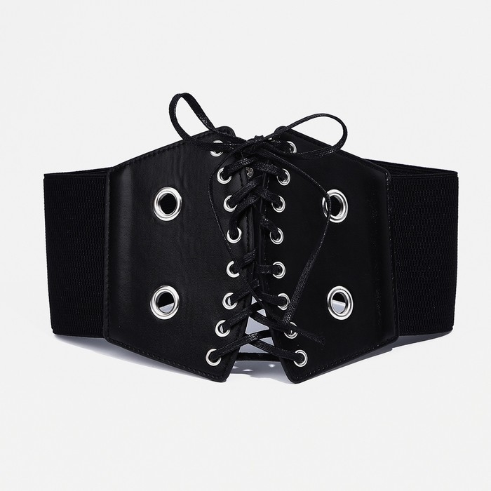 Корсет на кнопках, высота 10-14 см, цвет чёрный Корсет на кнопках, высота 10-14 см, цвет чёрный