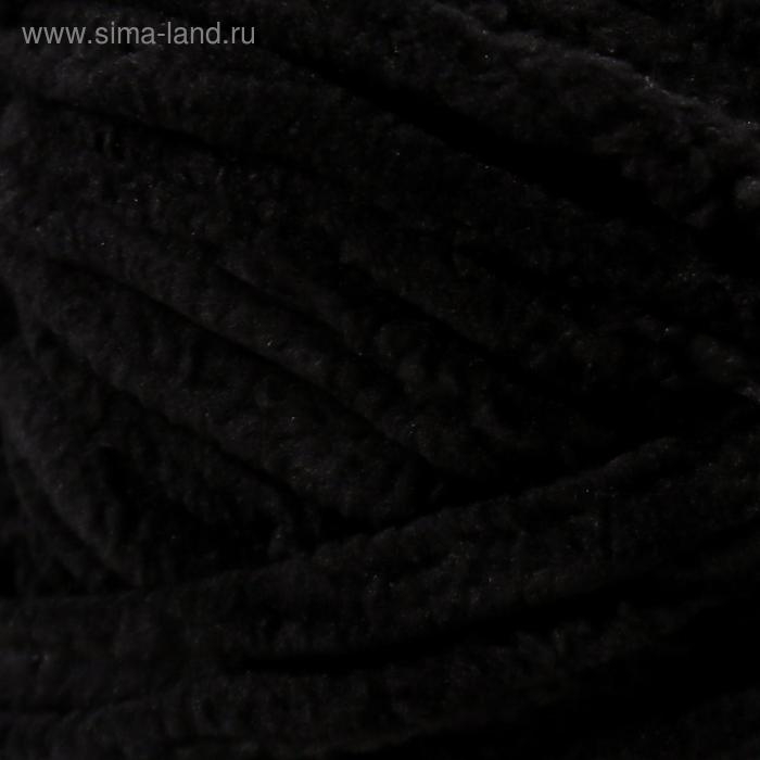 Пряжа Пряжа "Velluto" 100% микрополиэстер 68м/100гр (60 чёрный)