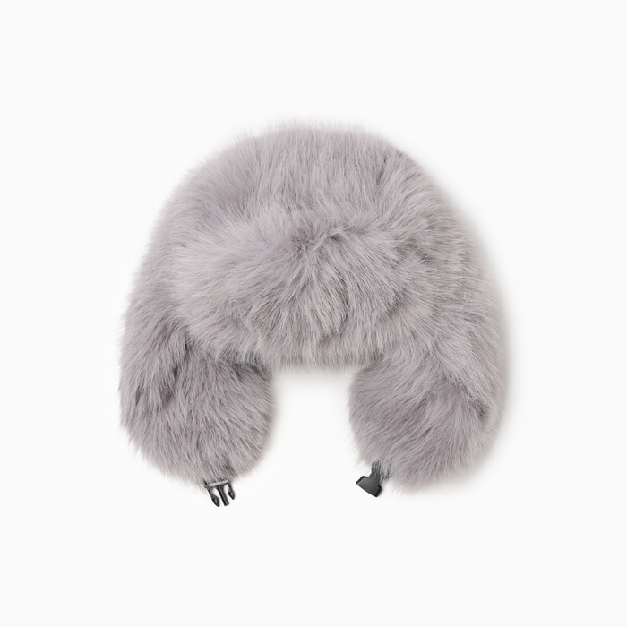 Шапка-ушанка женская MINAKU, цвет серый, р-р 56-58