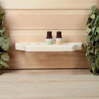 Полочка под масло 5 отверстий, липа "Добропаровъ" Полочка под масло 5 отверстий, липа "Добропаровъ"