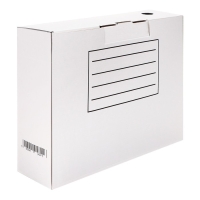 Короб архивный с клапаном А4, Calligrata, 100 мм, до 900 л, микрогофрокартон, белый Короб архивный с клапаном А4, Calligrata, 100 мм, до 900 л, микрогофрокартон, белый