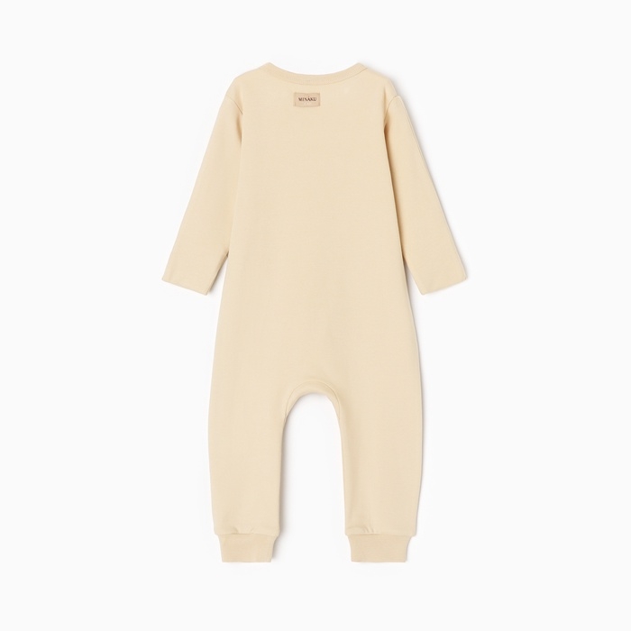 Комбинезон детский MINAKU "Nature", цвет бежевый, рост 68-74 см