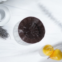 Корзинка для подачи Доляна &laquo;Шоко&raquo;, 18&times;18&times;5,5 см, цвет коричневый