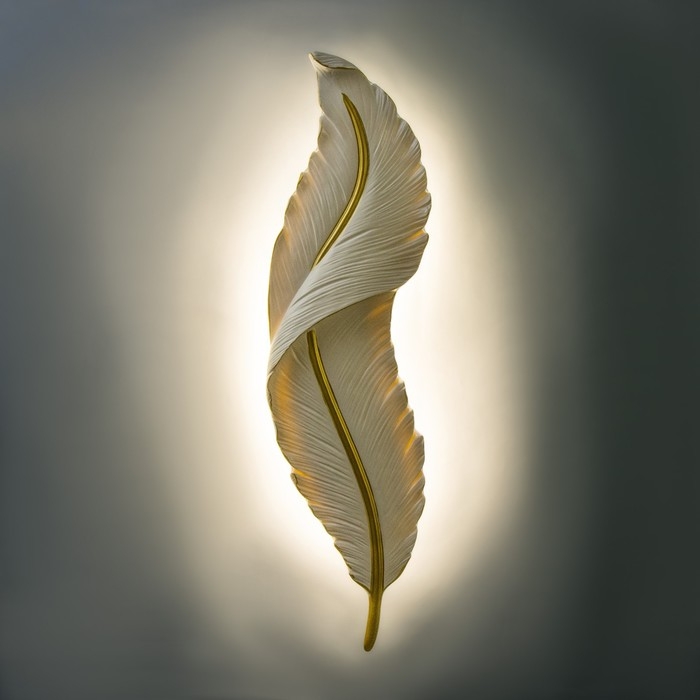 Бра "Перо" LED 22Вт 4000К белый 17х4х64см