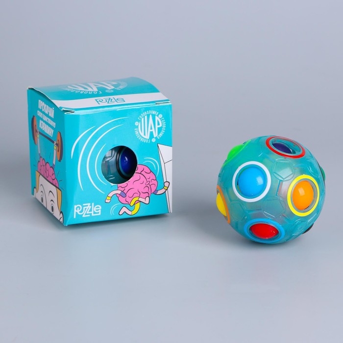 Головоломка шар орбо &laquo;Пошевели мозгами&raquo;, цвет голубой