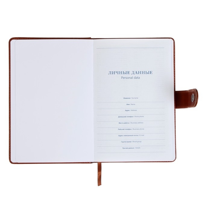 Ежедневник недатированный А5, 140 листов в клетку, с калькулятором, обложка пвх, МИКС