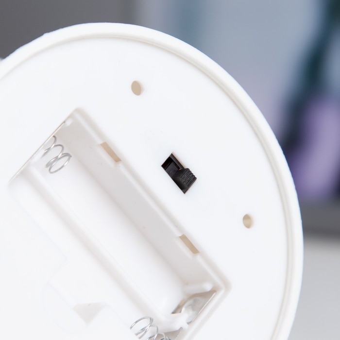 Ночник Ночник "Евлампия" LED 1Вт от батареек 2хАА белый 10х10х12см RISALUX