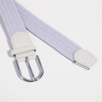 Ремень детский, ширина 3 см, пряжка металл, цвет белый Ремень детский, ширина 3 см, пряжка металл, цвет белый