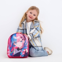 Рюкзак детский для девочки текстильный «Аниме девочка»,28х24,5х8 см Рюкзак детский для девочки текстильный «Аниме девочка»,28х24,5х8 см
