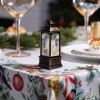 Светодиодная фигура &laquo;Бронзовый фонарь с совой&raquo; 5 &times; 12 &times; 5 см, пластик, батарейки AG13х3 (в комплекте), свечение тёплое белое