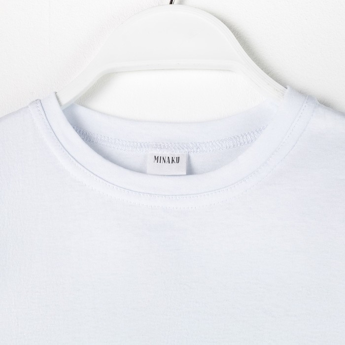 Футболка детская MINAKU Future, цвет белый, рост 104 Футболка детская MINAKU Future, цвет белый, рост 104