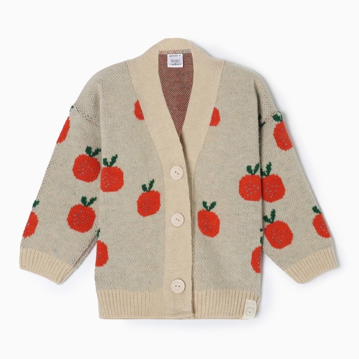 Кардиган Крошка Я Oranges, р.74-80, молочный Кардиган Крошка Я Oranges, р.74-80, молочный