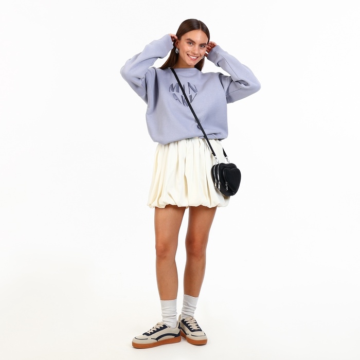 Сумка женская кросс-боди на молнии, цвет чёрный