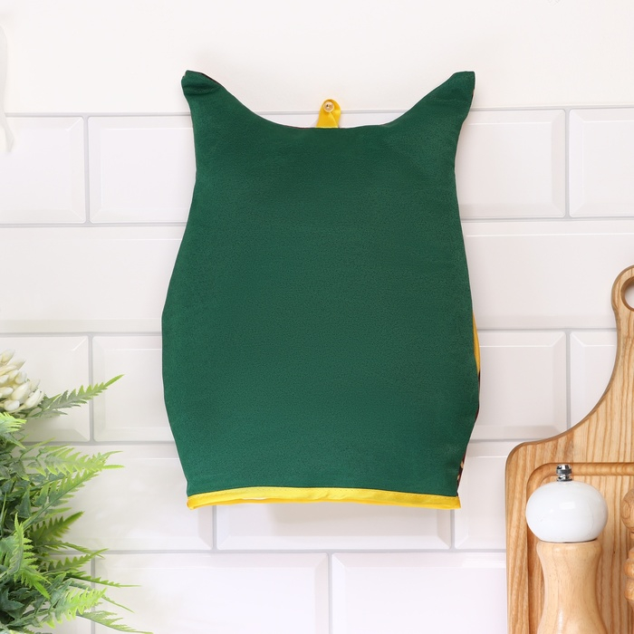 Грелка на френч - пресс &laquo;Сова&raquo;, коричневая, 30х22 см