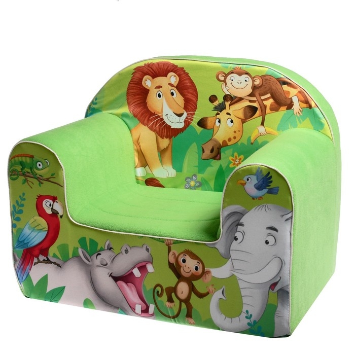 Мягкая игрушка-кресло «Африка», МИКС Мягкая игрушка-кресло «Африка», МИКС