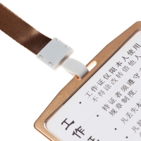 Бейдж-карман горизонтальный (внешний 98 х 58мм), внутренний 85 х 54 мм, металл, золото, лента 40см Бейдж-карман горизонтальный (внешний 98 х 58мм), внутренний 85 х 54 мм, металл, золото, лента 40см